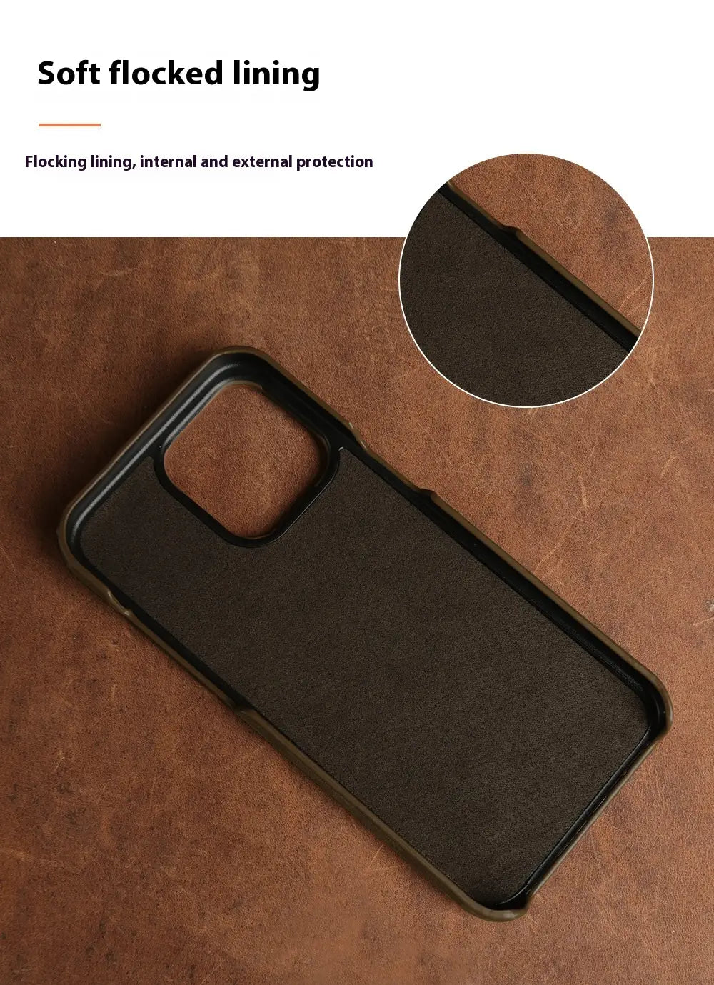 Applicable Crazy Horse Pattern Leather Phone Case