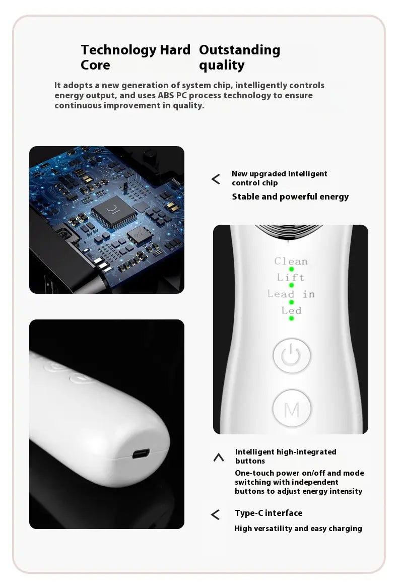 Facial Inductive Therapeutical Instrument Photon IPL Device Home EMS Neck Tattoo Removal