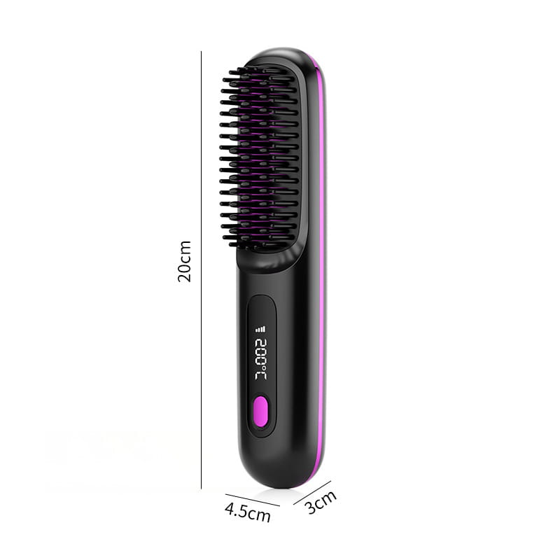 Wireless Hair Straightener Brush for Straight Comb Styling