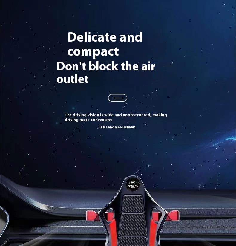 Carbon Fiber Air Outlet for Car Phone Holders in Multiple Colors