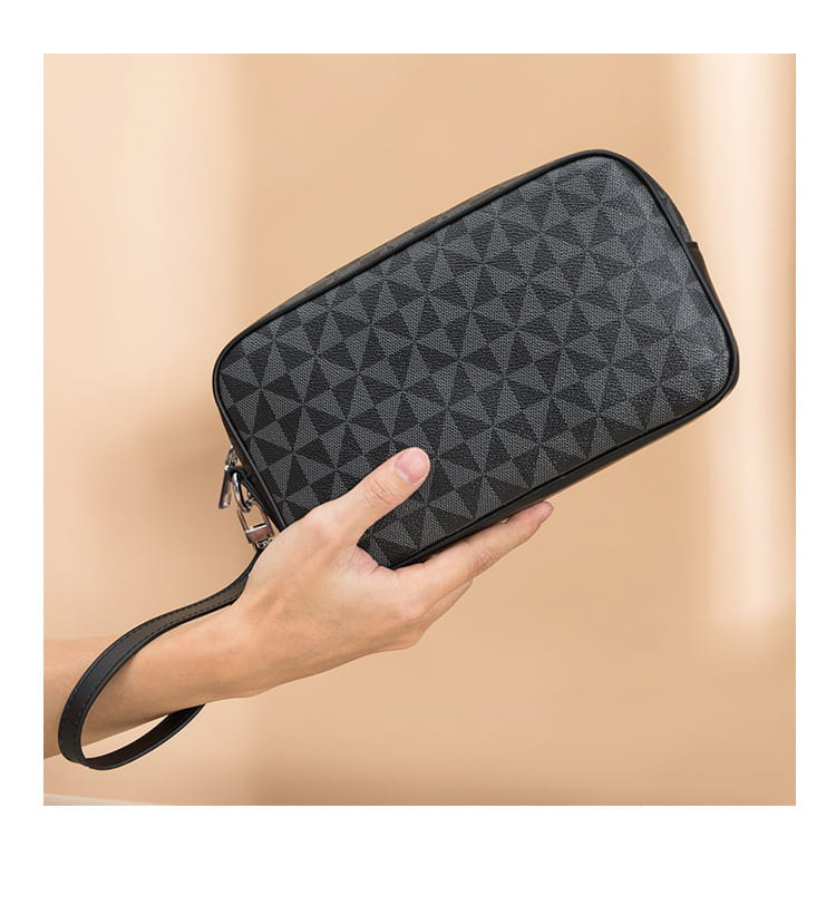 Men’s Waterproof Business Clutch Bag with Shoulder Strap for United States Travel