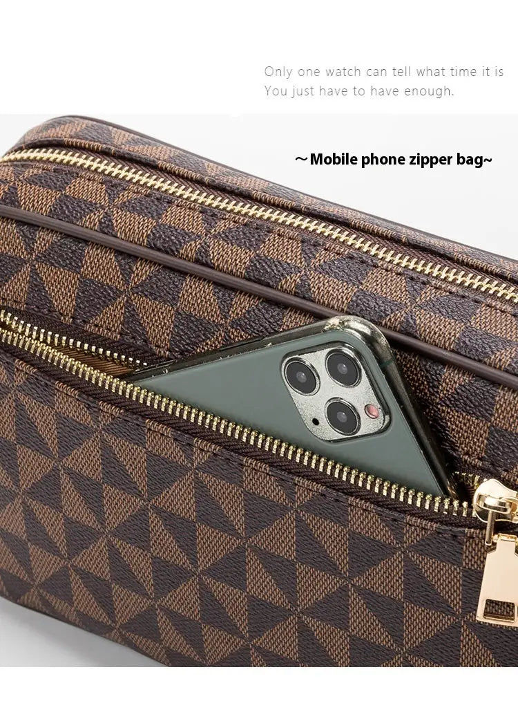 Men’s Waterproof Business Clutch Bag with Shoulder Strap for United States Travel