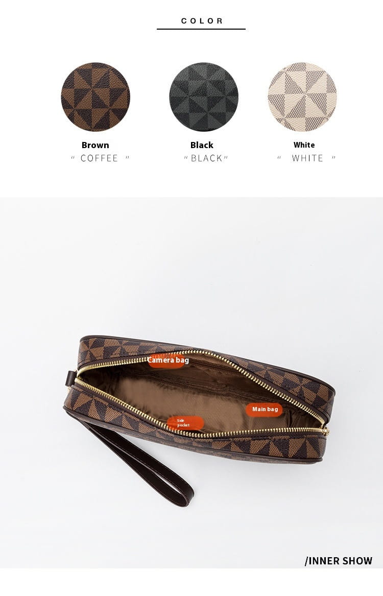 Men’s Waterproof Business Clutch Bag with Shoulder Strap for United States Travel