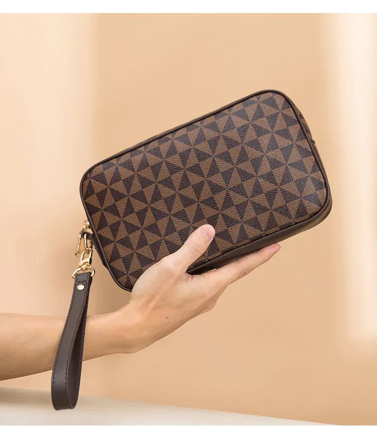 Men’s Waterproof Business Clutch Bag with Shoulder Strap for United States Travel