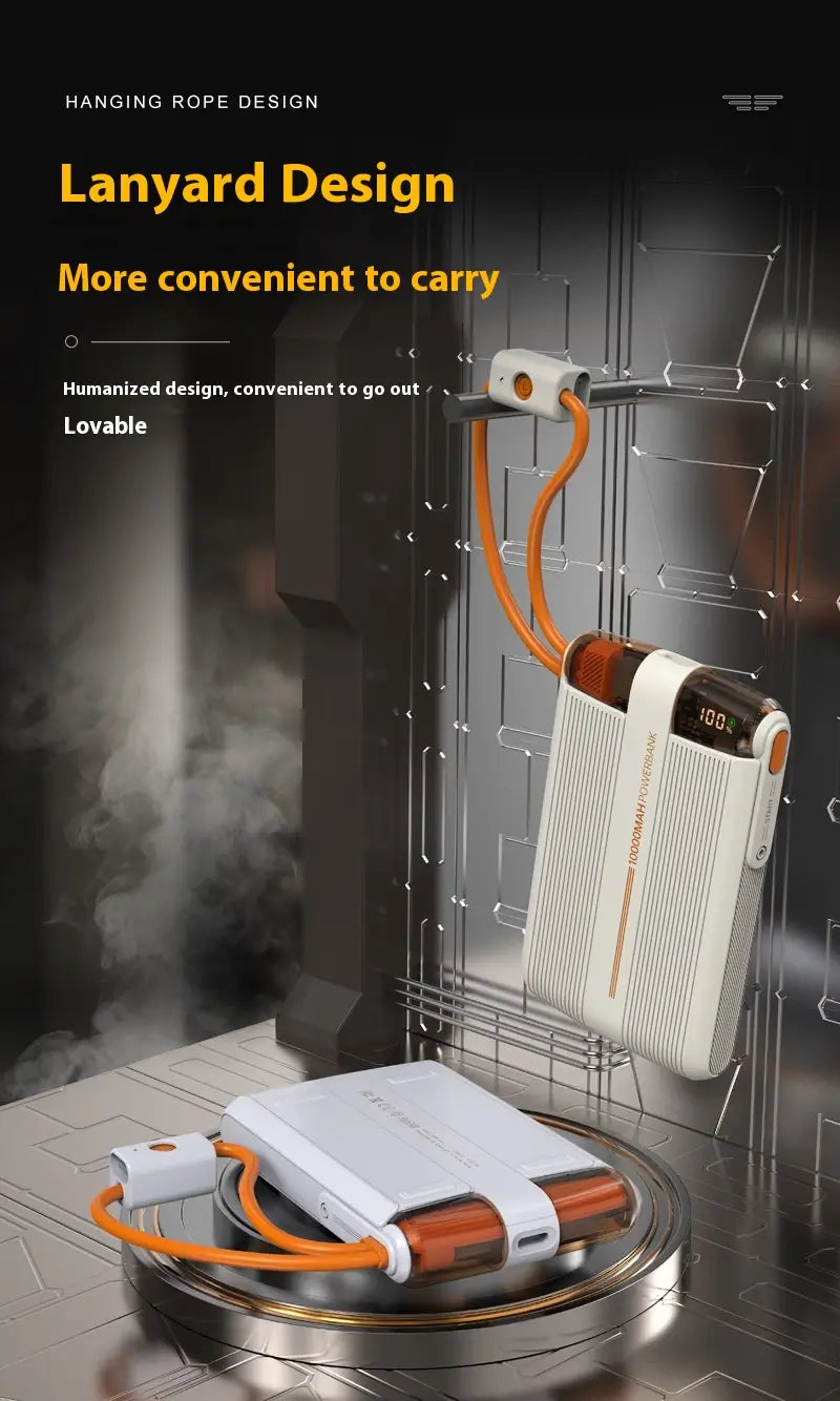 Colorful Power Bank 225W with Super Fast Charge and Cable Support