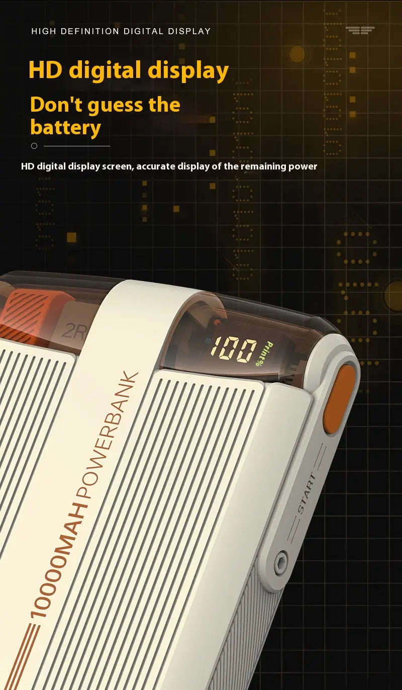 Colorful Power Bank 225W with Super Fast Charge and Cable Support