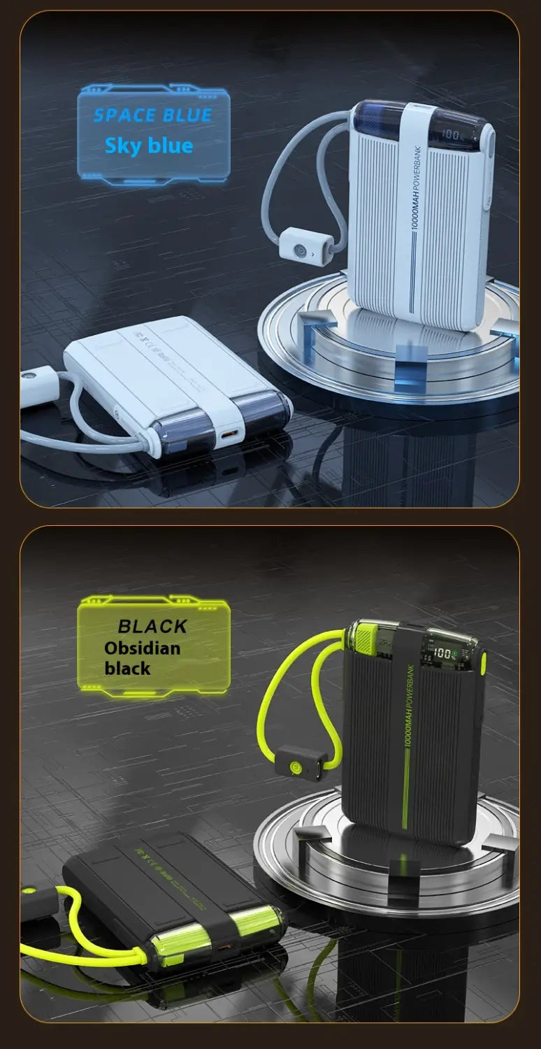 Colorful Power Bank 225W with Super Fast Charge and Cable Support