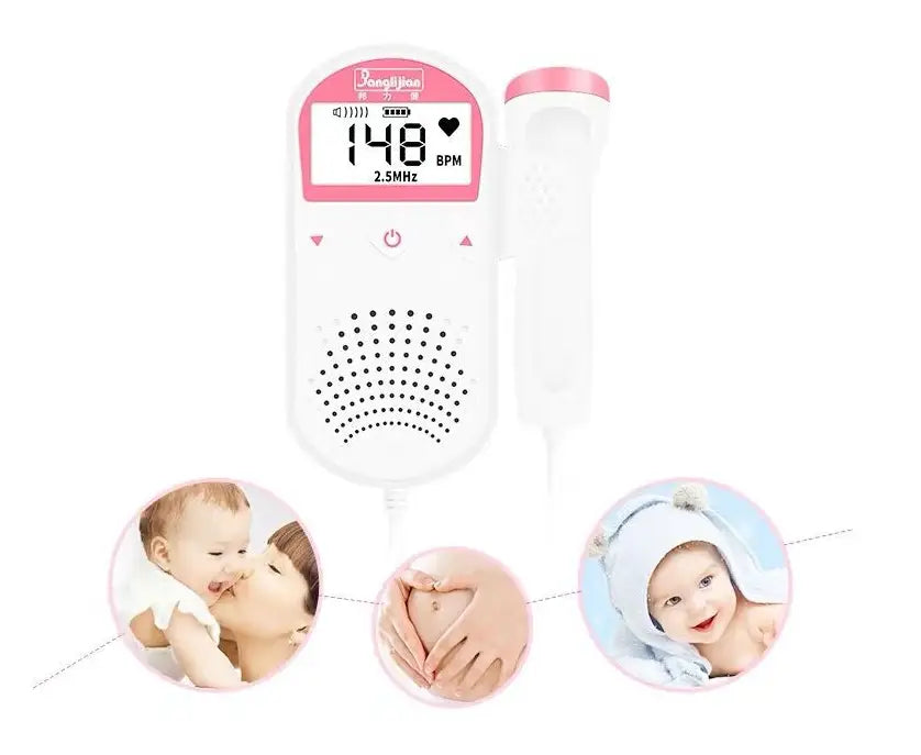Waterproof Fetal Heart Rate Monitor with LCD Screen for US Patients