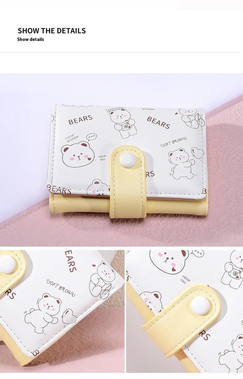 Animal Lining Wallet in Polyester with Bright Colors for US and CHF Buyers