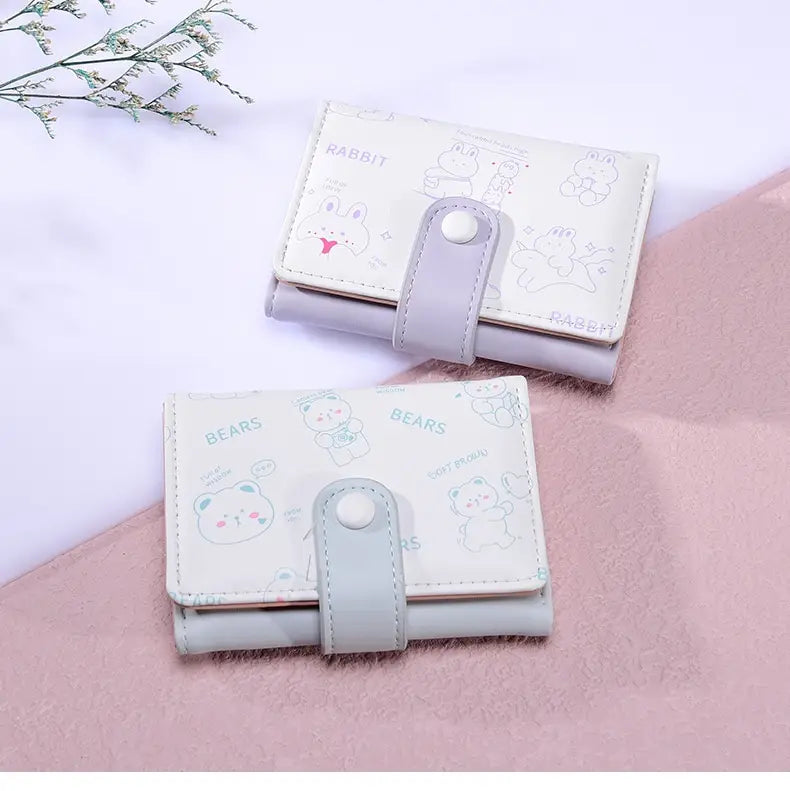 Animal Lining Wallet in Polyester with Bright Colors for US and CHF Buyers