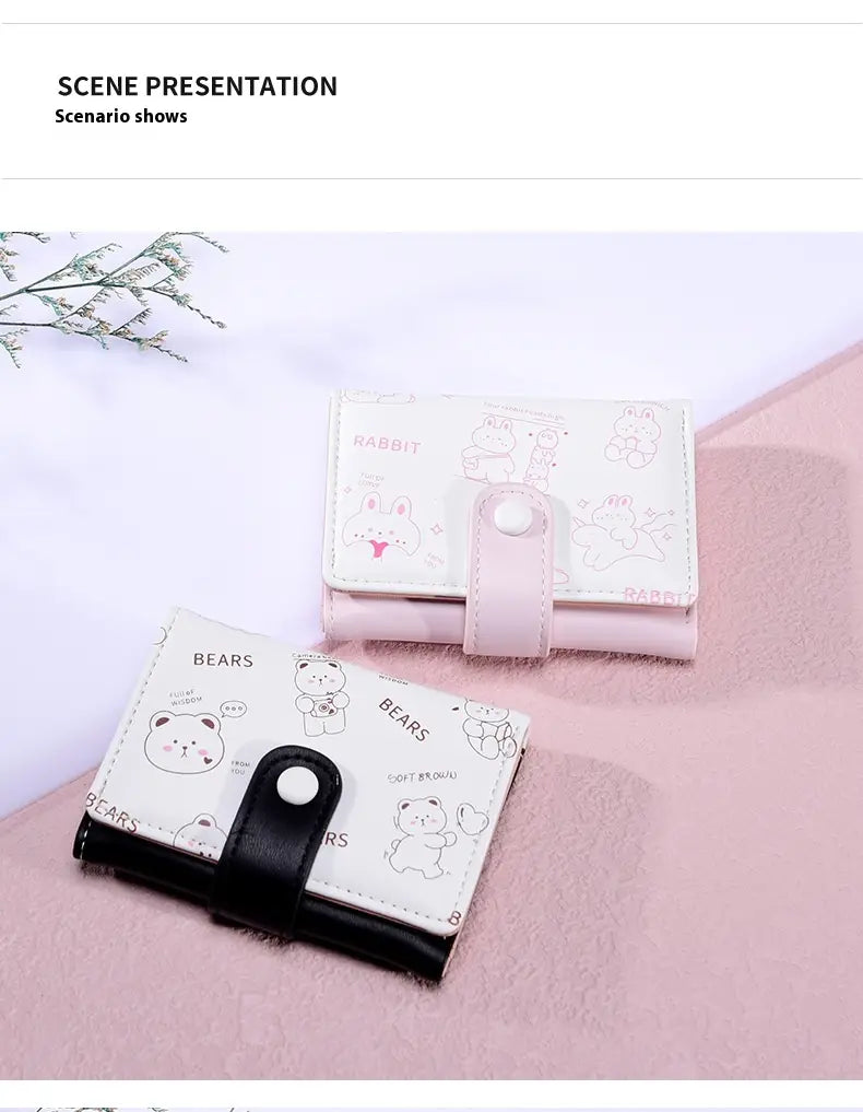 Animal Lining Wallet in Polyester with Bright Colors for US and CHF Buyers