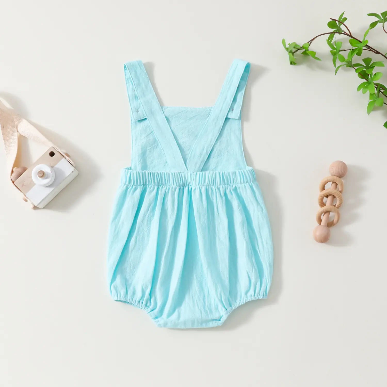 Infant Toddler Letter Candle Print Sleeveless Backless Romper