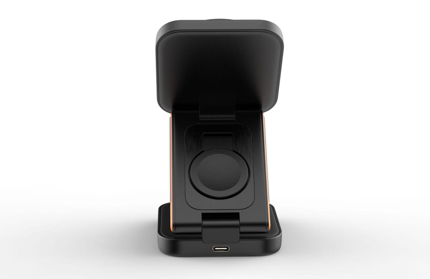 Magnetic Wireless Charger for United States CHF Devices Three-in-One Black and White