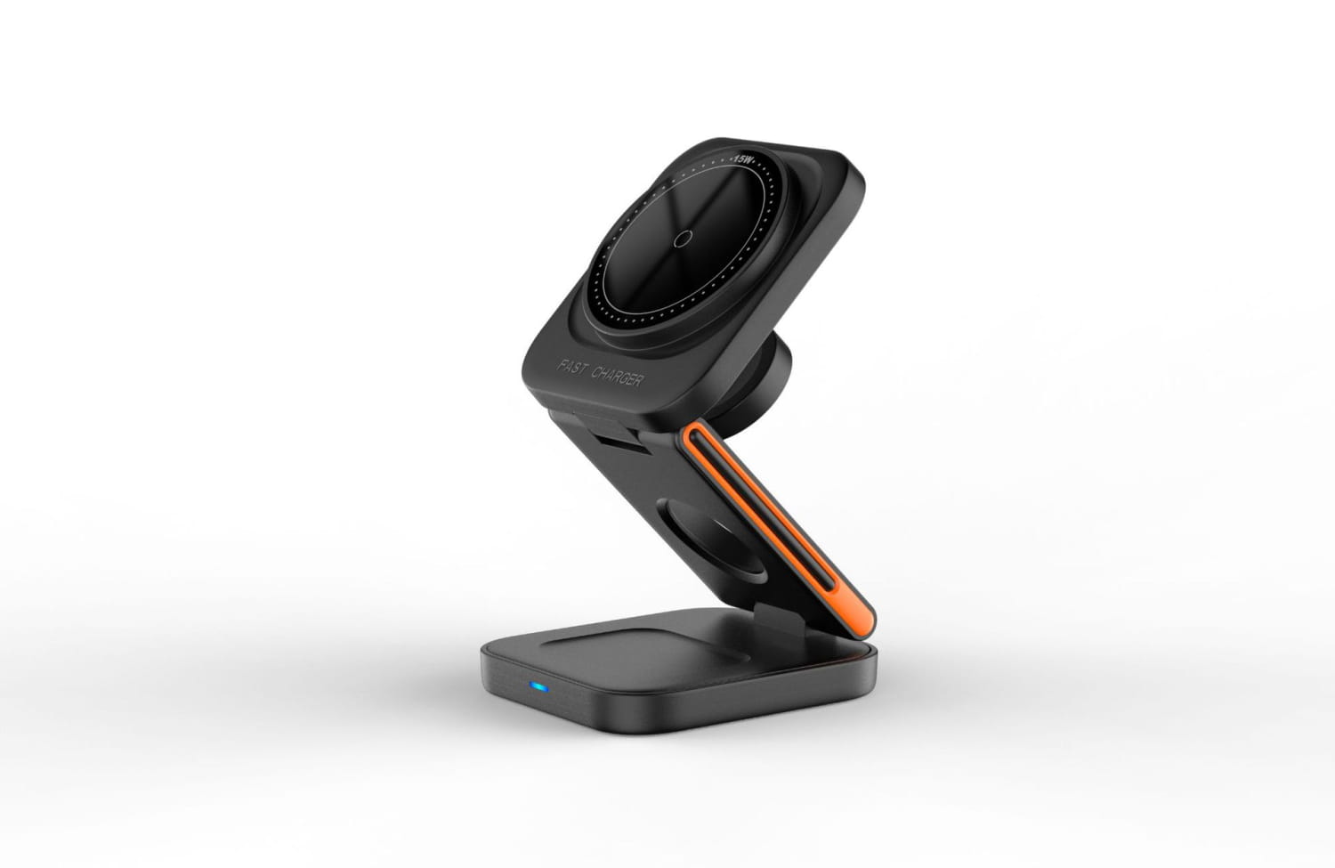 Magnetic Wireless Charger for United States CHF Devices Three-in-One Black and White