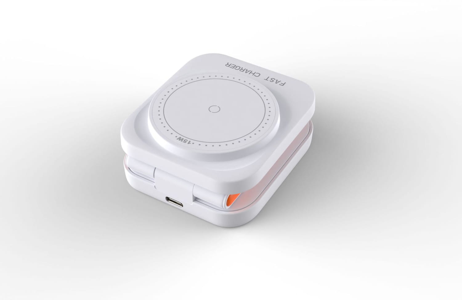 Magnetic Wireless Charger for United States CHF Devices Three-in-One Black and White