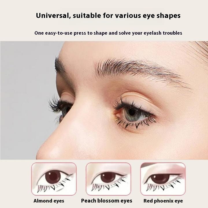 Multifunctional Eye Makeup Tool Set with Eyelash Stamp and Eyebrow Brush