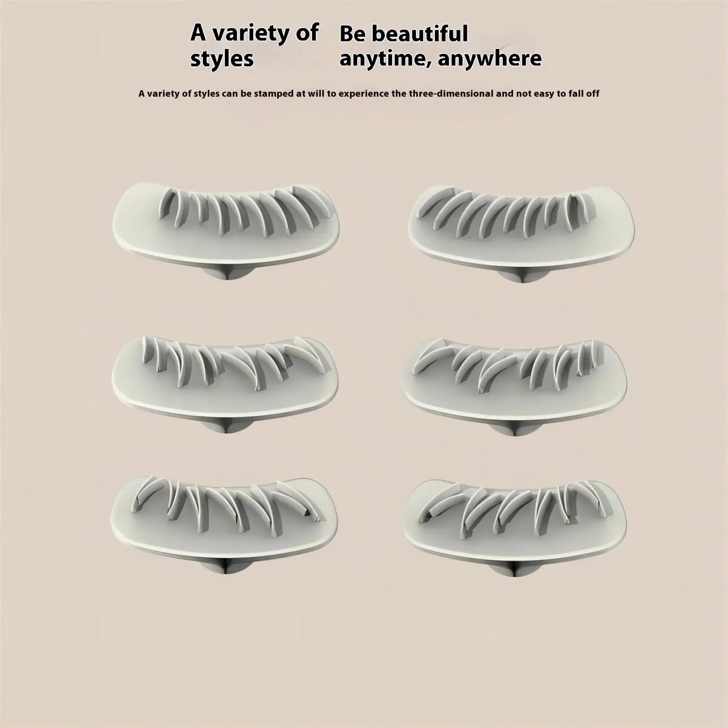 Multifunctional Eye Makeup Tool Set with Eyelash Stamp and Eyebrow Brush