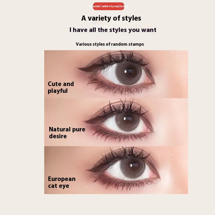 Multifunctional Eye Makeup Tool Set with Eyelash Stamp and Eyebrow Brush