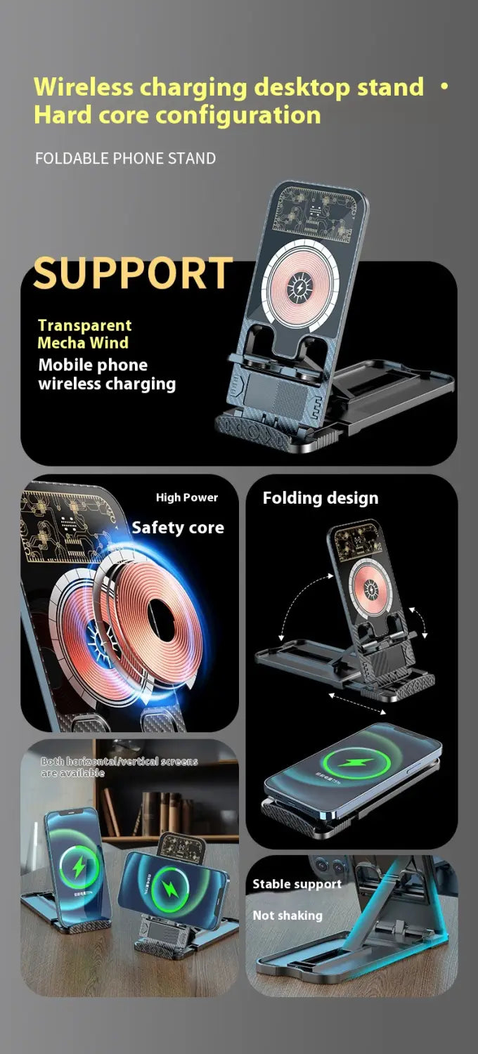 Wireless Charging Set 15W 5W with Type-C Power Supply for United States and CHF