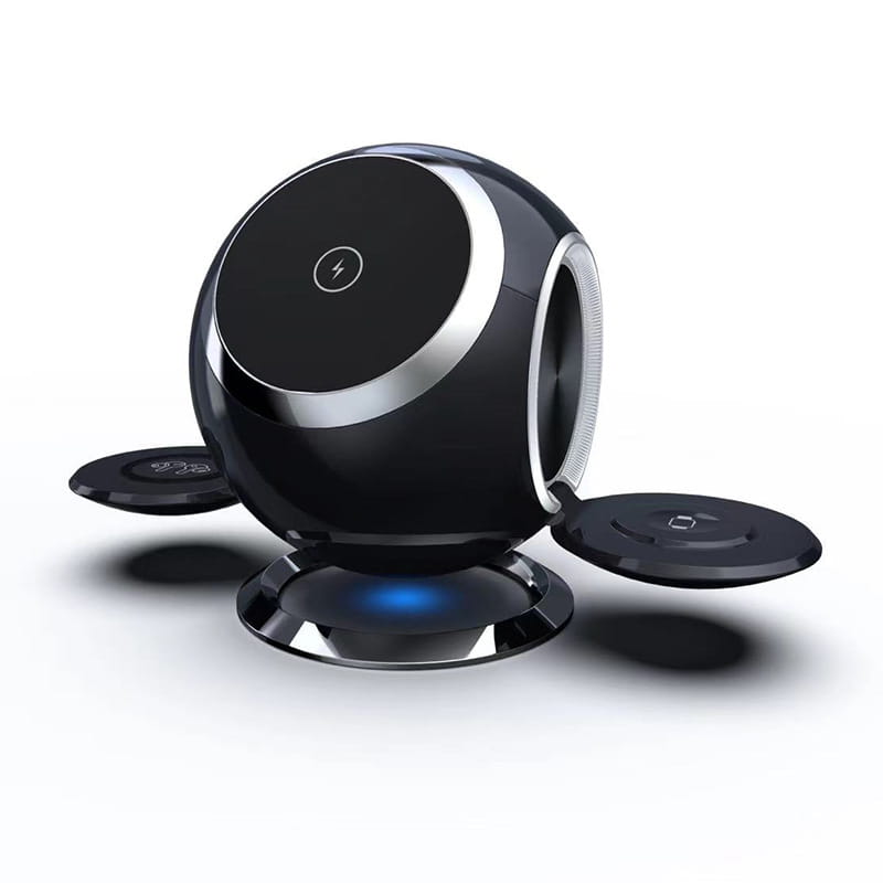 Universal Wireless Charger with Digital Display for United States and CHF Devices