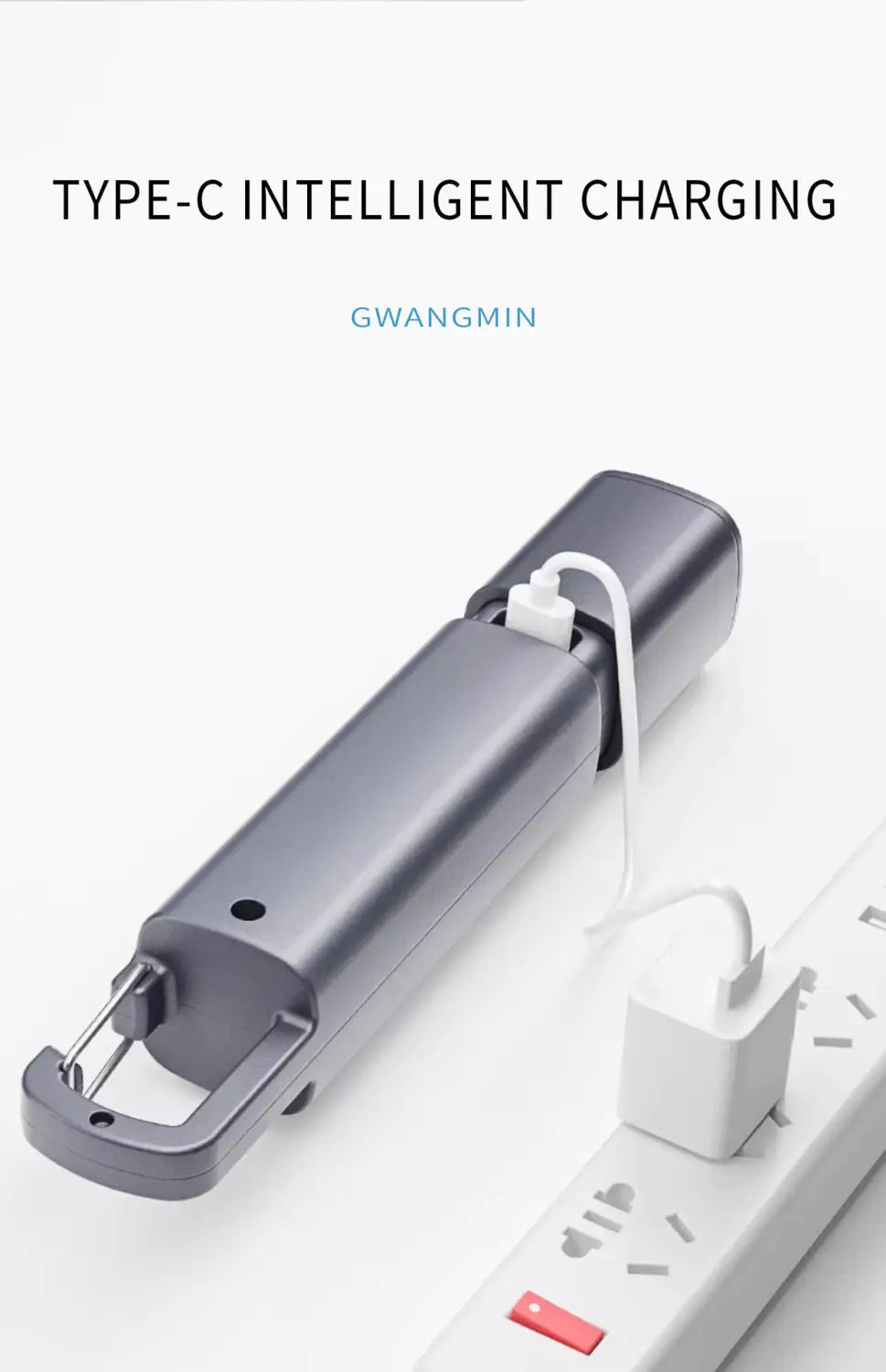 Rechargeable Portable Camping Lantern with Flashlight and Keychain