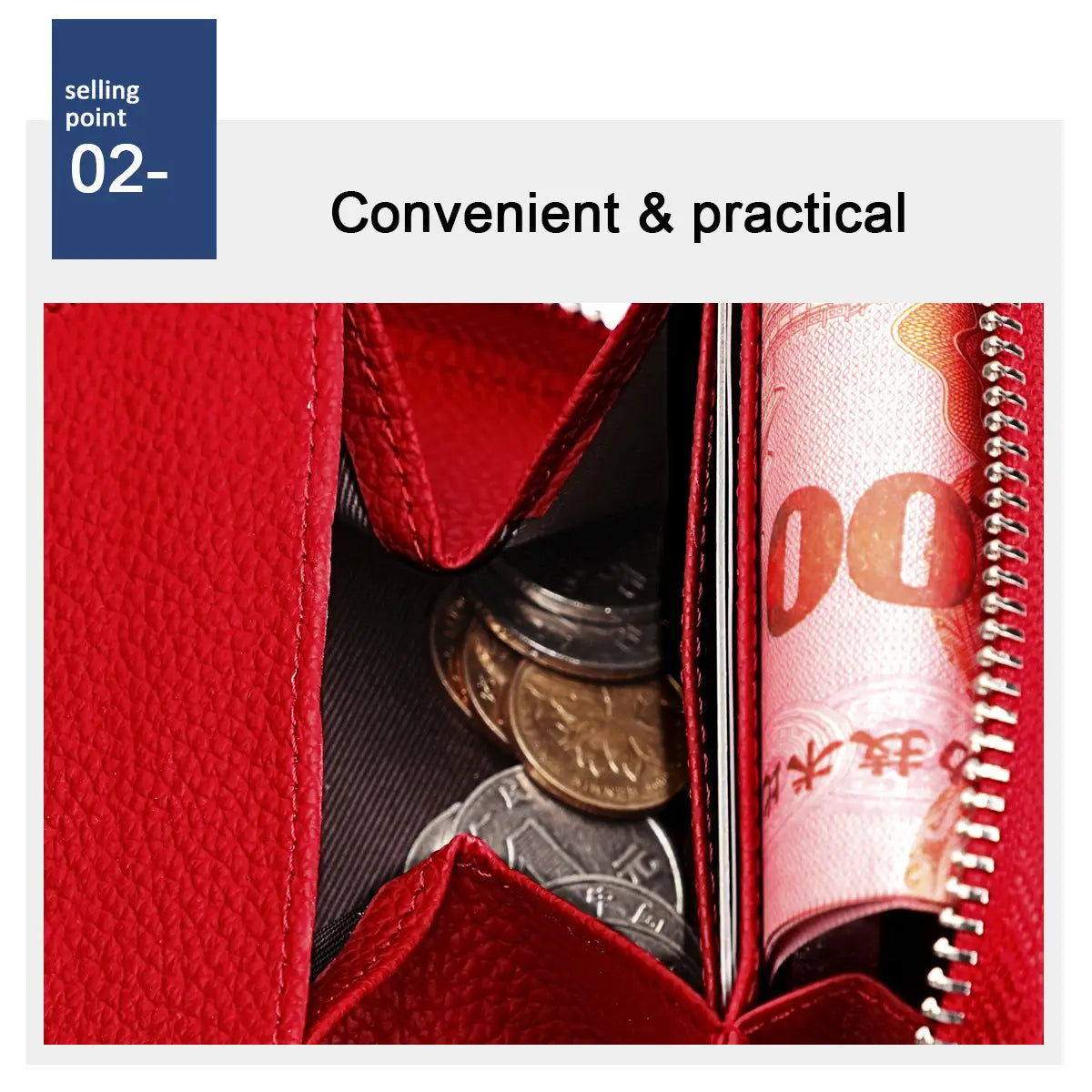 Genuine Leather Coin Purse in Multiple Colors for United States Shipping