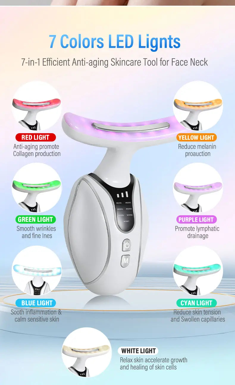 Colorful Neck Massager Household Electric Handheld Beauty Instrument