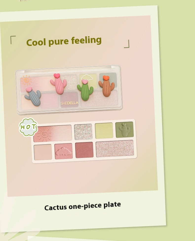 Resin Eight Colors Eye Shadow Plate for Girl and Student Makeup