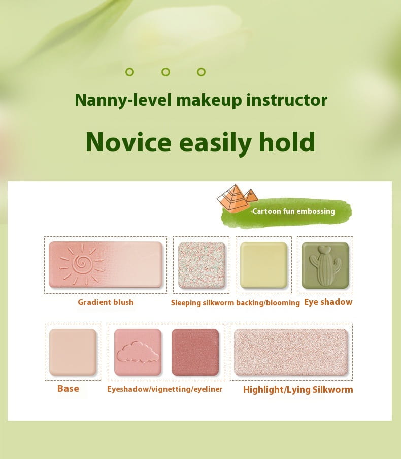 Resin Eight Colors Eye Shadow Plate for Girl and Student Makeup