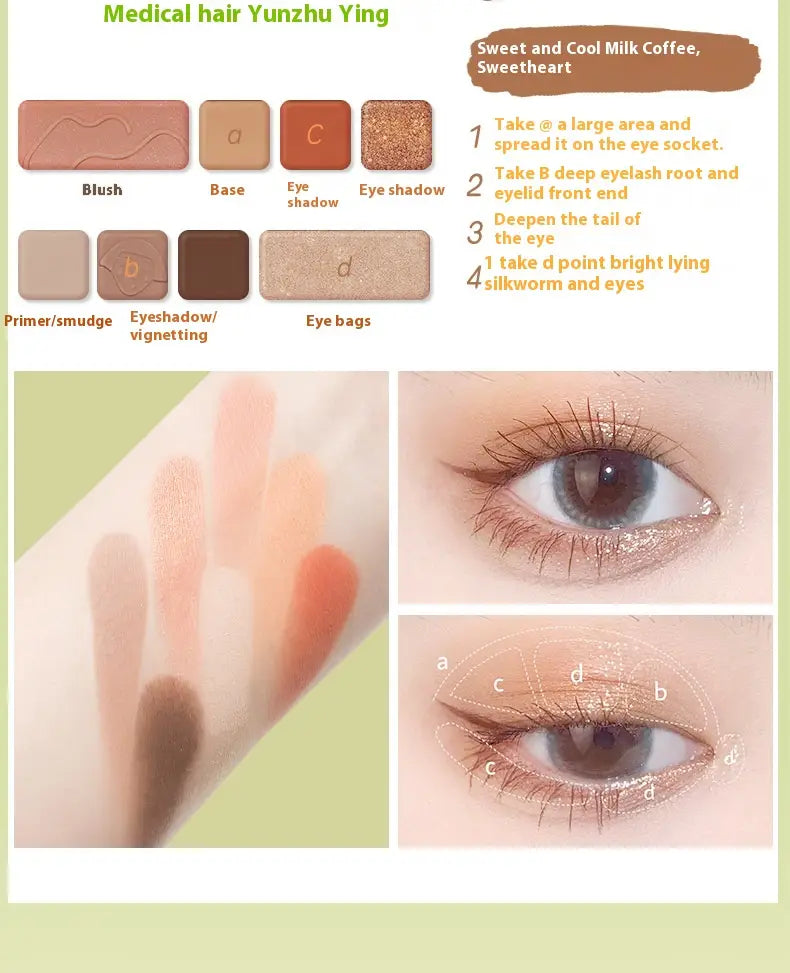 Resin Eight Colors Eye Shadow Plate for Girl and Student Makeup