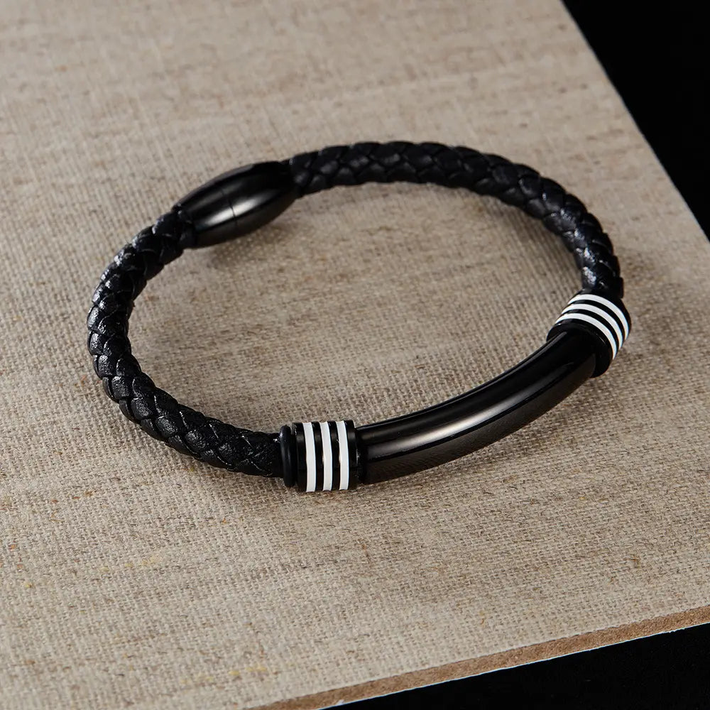 Fashion Simple Men’s Leather Bracelet