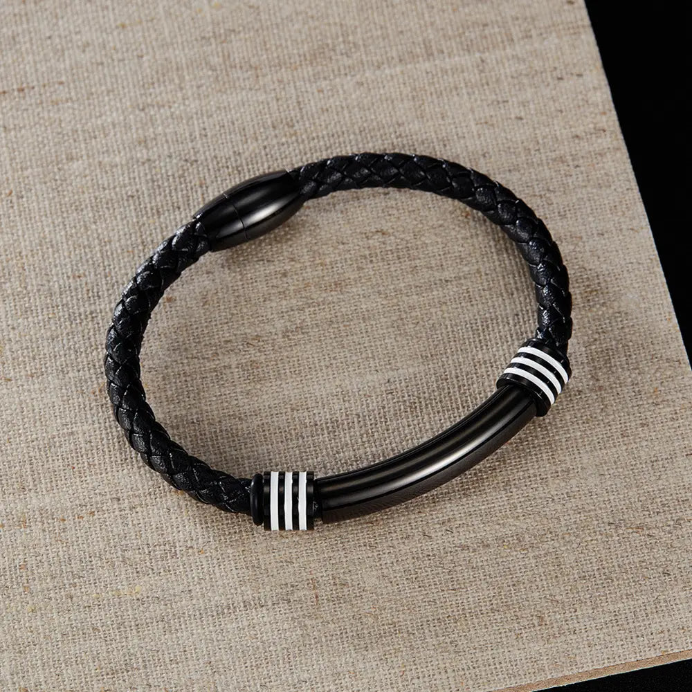 Fashion Simple Men’s Leather Bracelet