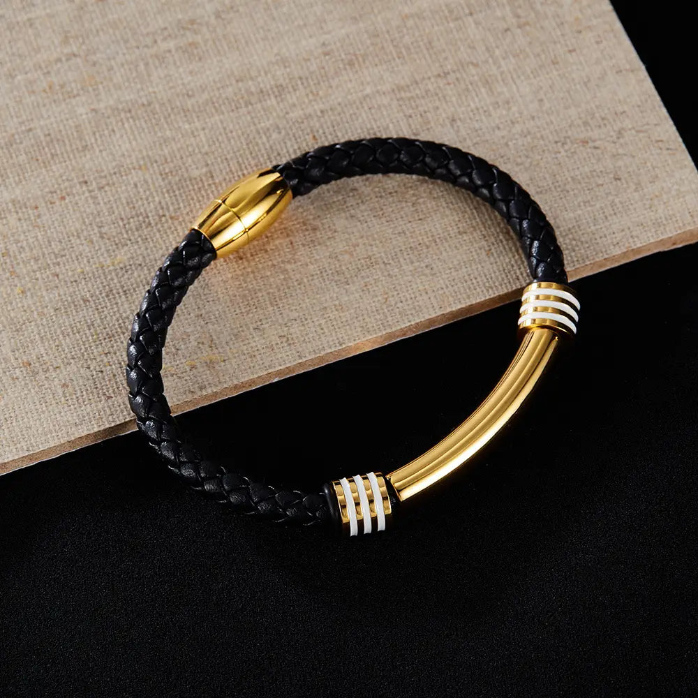 Fashion Simple Men’s Leather Bracelet