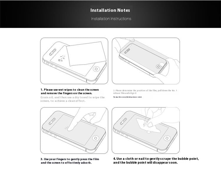 HD Anti-fingerprint Mobile Phone Film Reinforced Glass Film For Mobile Phone