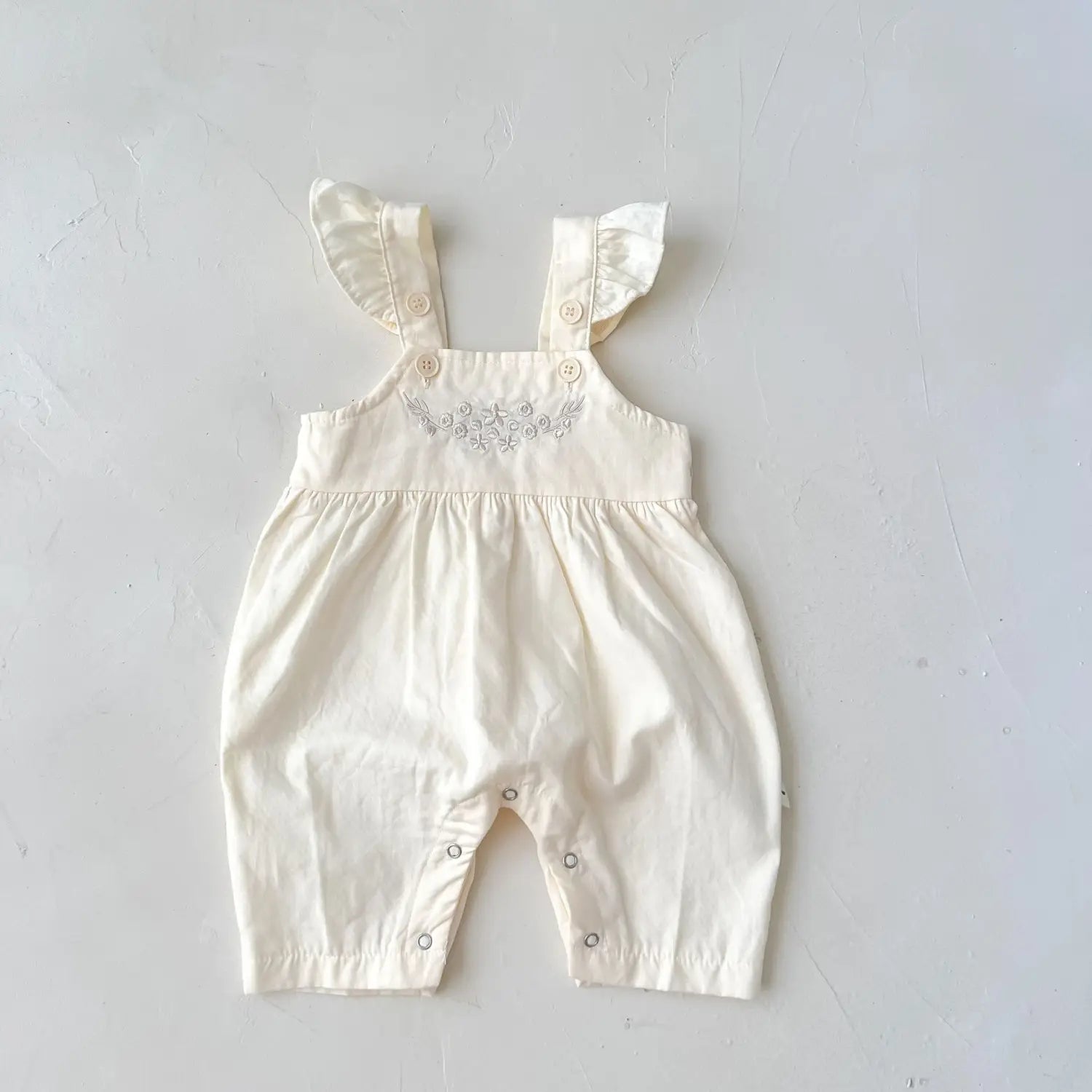 Baby Girl’s Loose Adjustable Suspender Romper