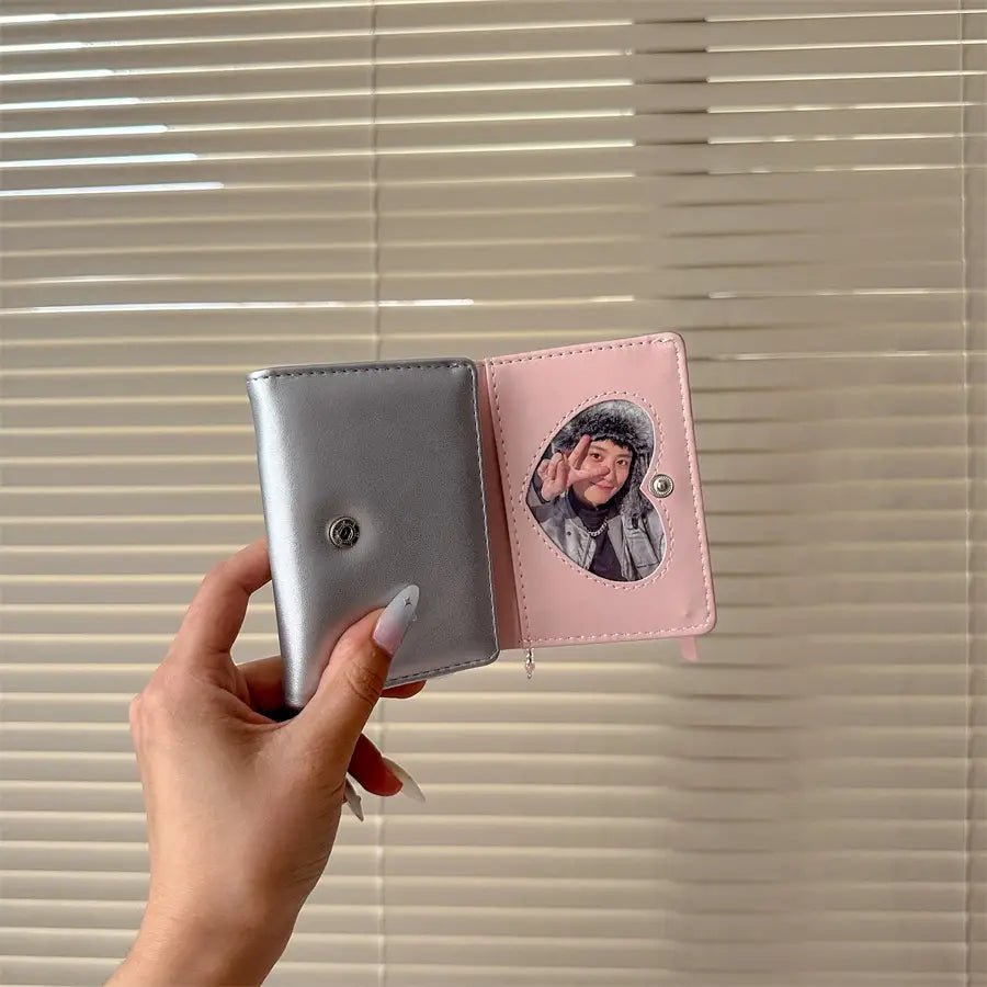 Original Strap Wallet with Ballet Style Bead and Pearl Pendant