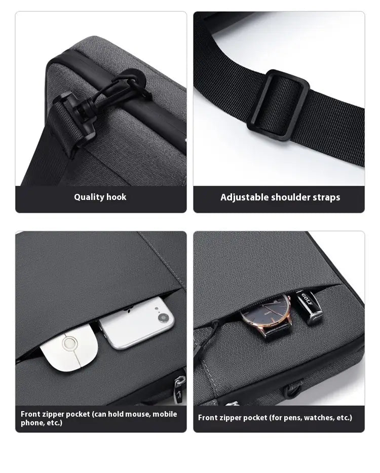 14 hüvelykes laptop ujjú oxford szövet védő tok világosszürke sötét