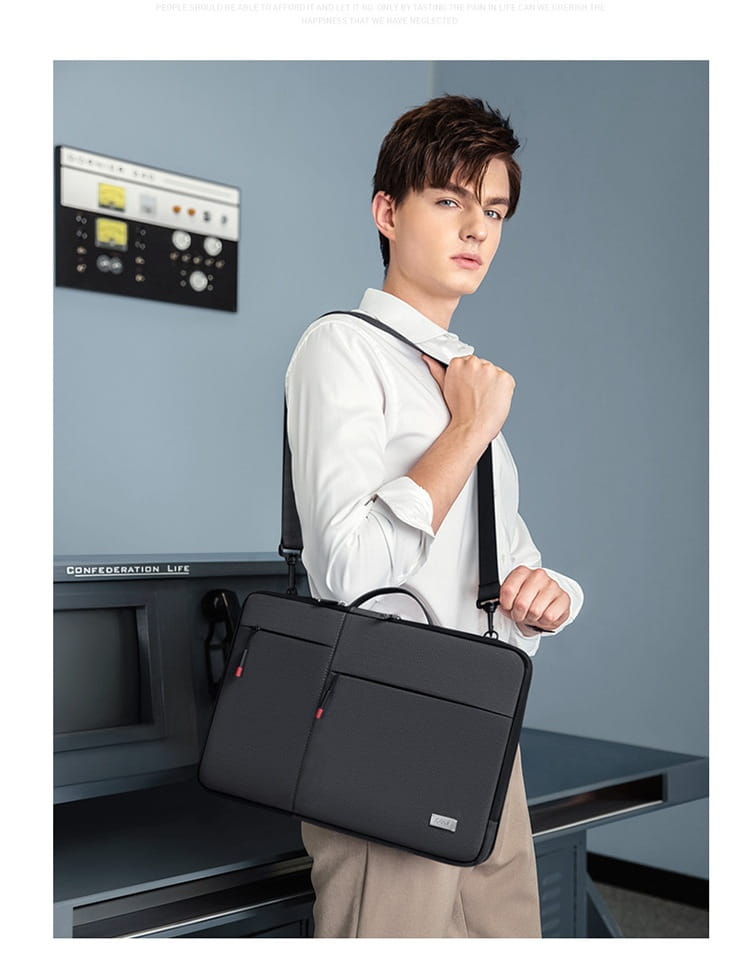 14 hüvelykes laptop ujjú oxford szövet védő tok világosszürke sötét