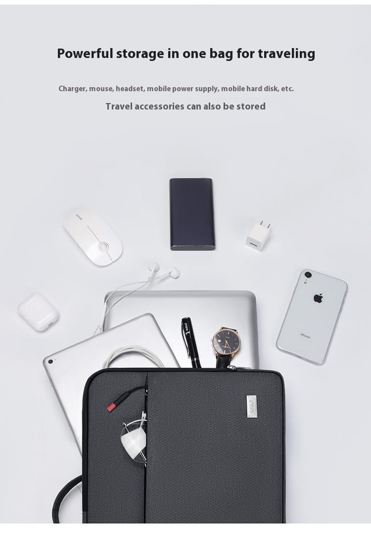 14 hüvelykes laptop ujjú oxford szövet védő tok világosszürke sötét