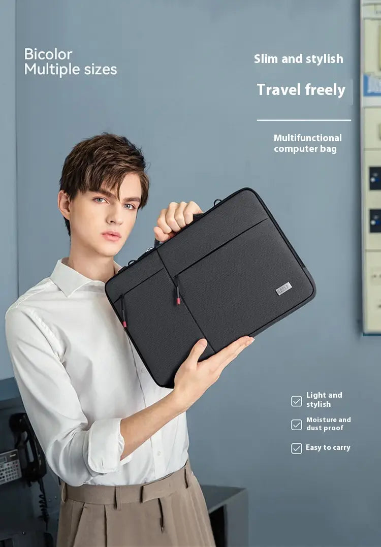 14 hüvelykes laptop ujjú oxford szövet védő tok világosszürke sötét