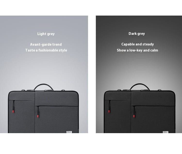 14 hüvelykes laptop ujjú oxford szövet védő tok világosszürke sötét