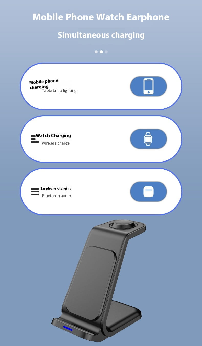 Universal Wireless Charger for United States Black and White CHF Compatible