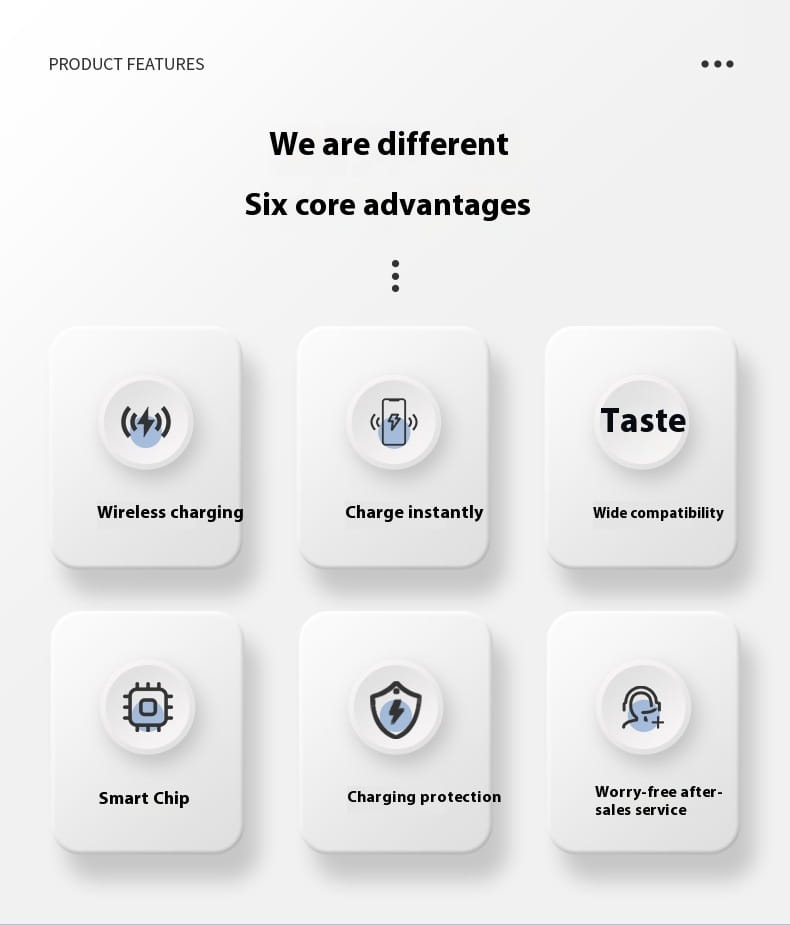 Universal Wireless Charger for United States Black and White CHF Compatible