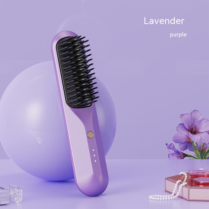 Wireless Straight Comb Portable with Lithium Battery and Direct Hair Charging