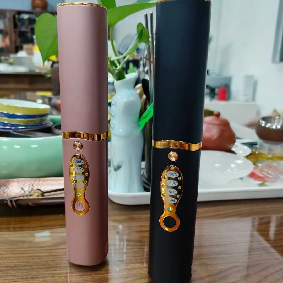 Wireless Charging Portable Hair Straightener with Lithium Battery in Multiple Colors