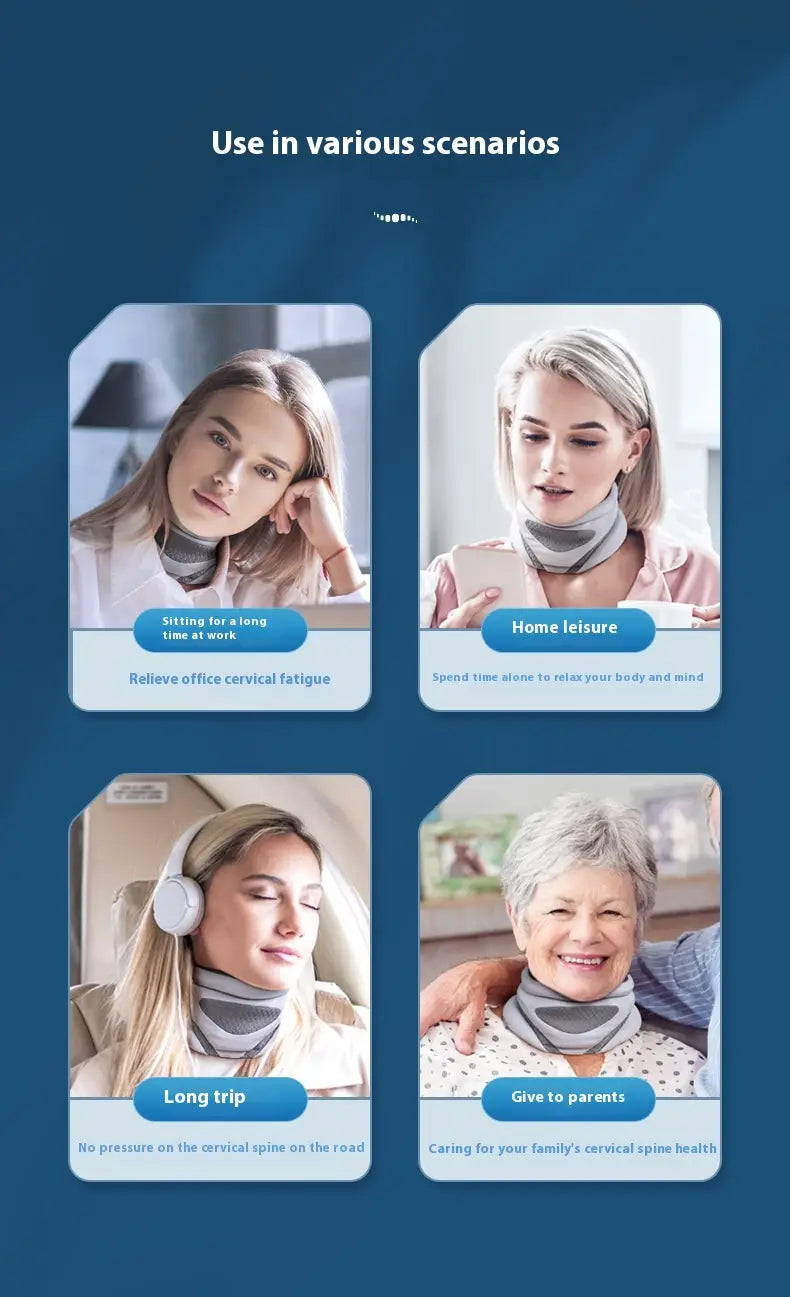 Breathable Bionic Neck Support for Cervical Vertebra Care and Avoiding Leaning