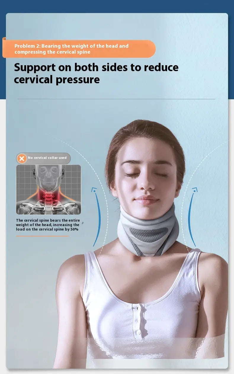 Breathable Bionic Neck Support for Cervical Vertebra Care and Avoiding Leaning