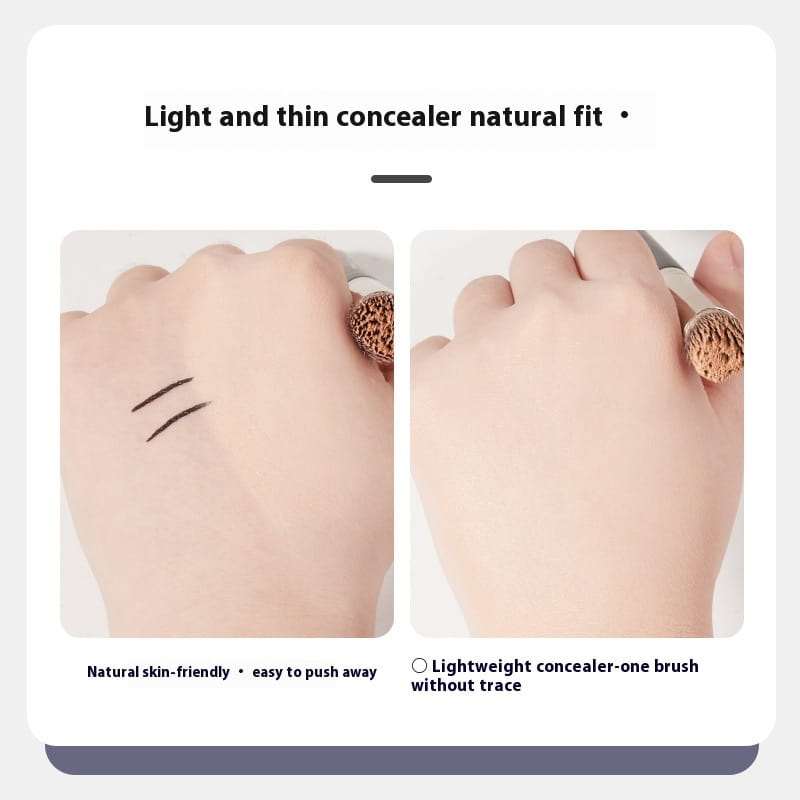 Makeup Brush Round Head Concealer with Artificial Fiber Handle