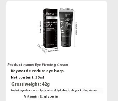 Hyaluronic Acid Collagène Crème pour les yeux Anti-Aging Dark Circle Traitement 30 ml