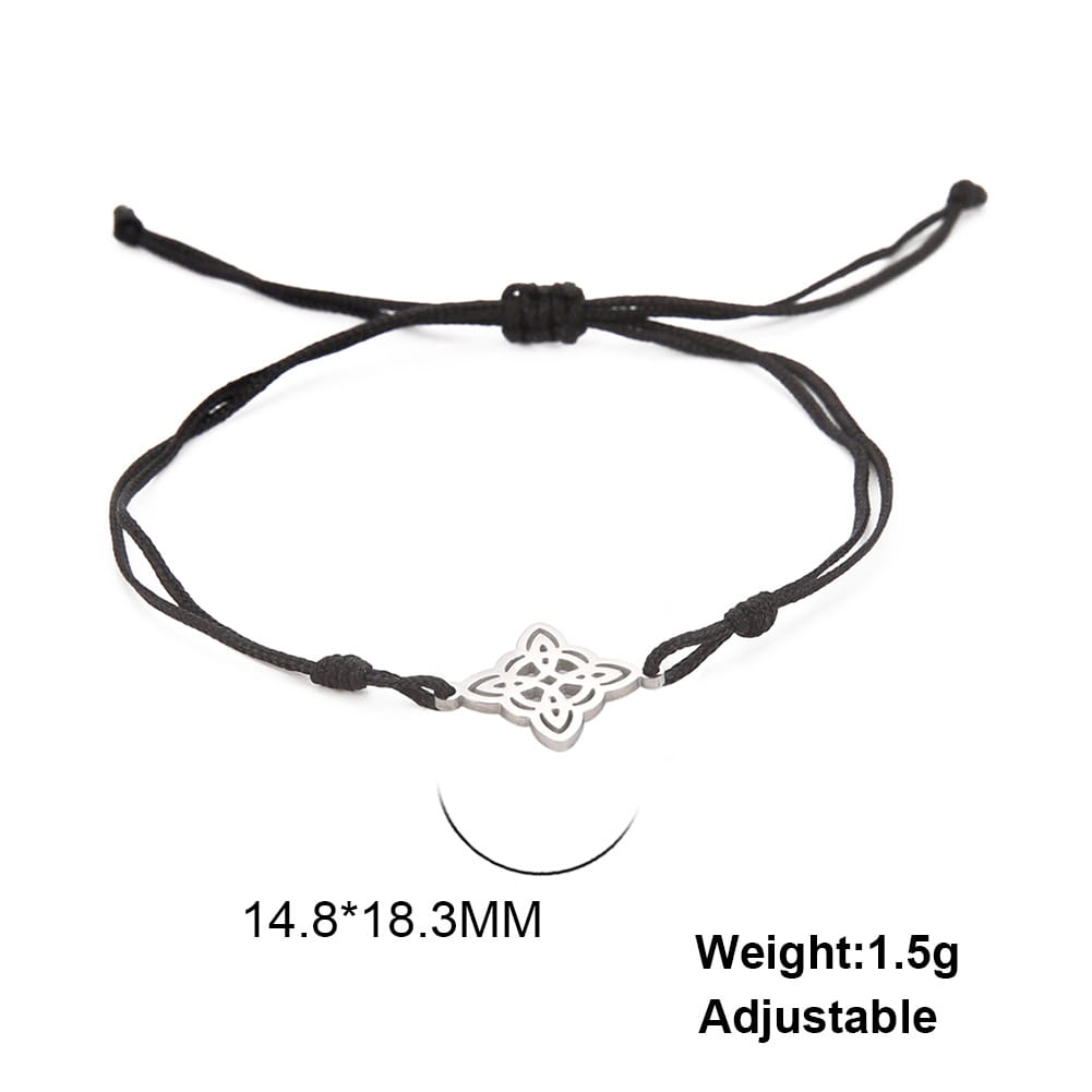 Fashion Cut Square Concentric Circle Pattern Bracelet